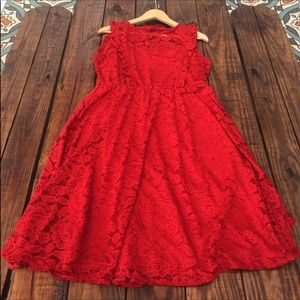 Red lace Lauren Conrad dress